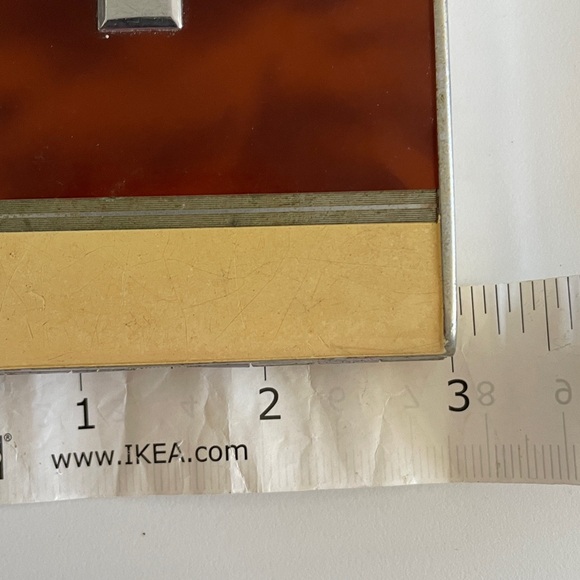 Vintage Art Deco Cigarette Case. Letter R on top - Picture 11 of 11